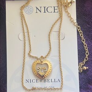 Gold Heart Locket Necklace